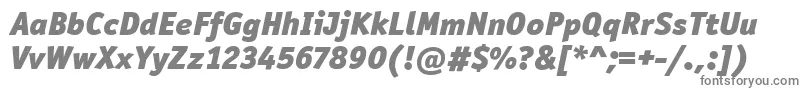 Шрифт OfficinaSanItcBlackItalic – серые шрифты