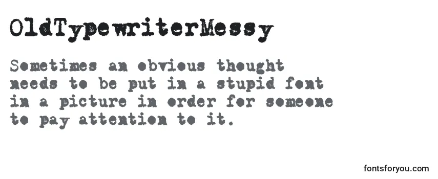 Review of the OldTypewriterMessy Font