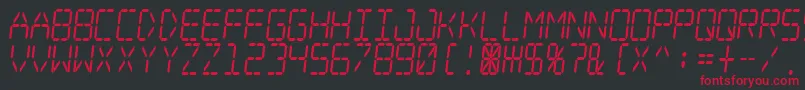 Подробнее о шрифте Digital Dream Skew Narrow Шрифт Digital Dream Skew Narrow – красные шрифты на чёрном фоне