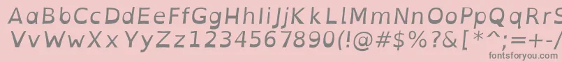 OpendyslexicaltaItalic Font – Gray Fonts on Pink Background