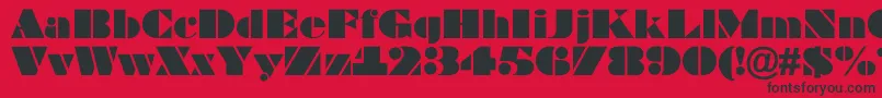 ABragga Font – Black Fonts on Red Background