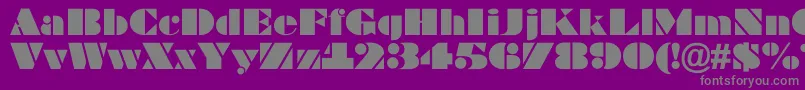 Police ABragga – polices grises sur fond violet
