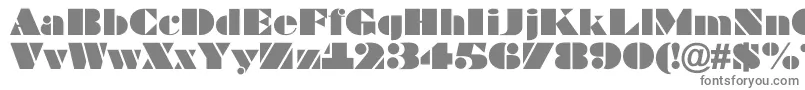 フォントABragga – 白い背景に灰色の文字