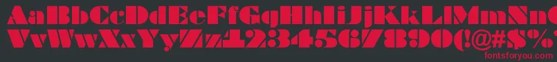 ABragga Font – Red Fonts on Black Background