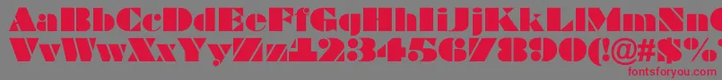 ABragga-Schriftart – Rote Schriften auf grauem Hintergrund