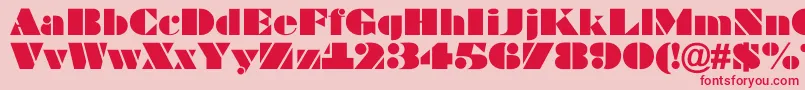 ABragga Font – Red Fonts on Pink Background
