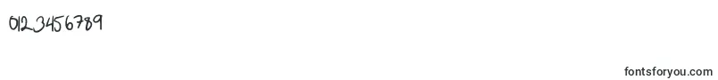 Police SofiesHandwriting – polices pour les chiffres et les nombres
