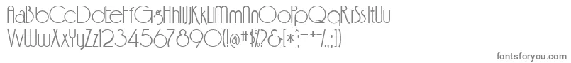FeenaCasual-fontti – harmaat kirjasimet valkoisella taustalla
