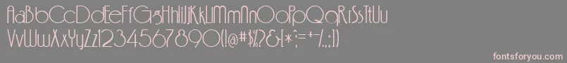 FeenaCasual Font – Pink Fonts on Gray Background