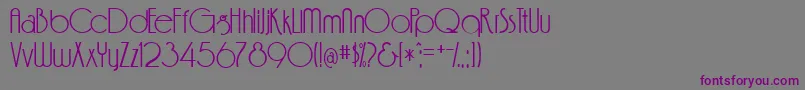 Шрифт FeenaCasual – фиолетовые шрифты на сером фоне