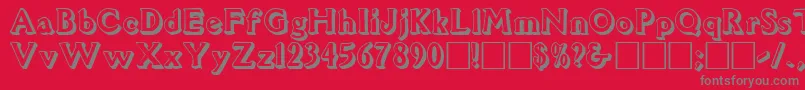 3Davion Font – Gray Fonts on Red Background