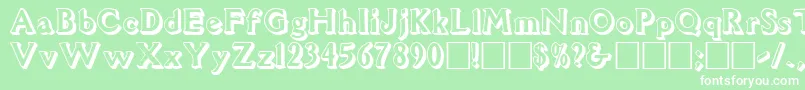 3Davion Font – White Fonts on Green Background