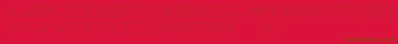 Arenq Font – Brown Fonts on Red Background