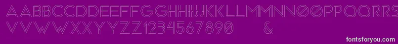 Arenq Font – Green Fonts on Purple Background