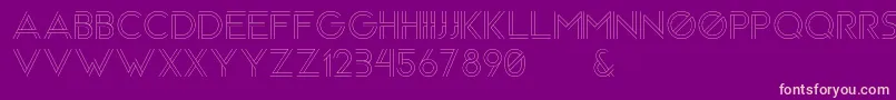 Arenq Font – Pink Fonts on Purple Background