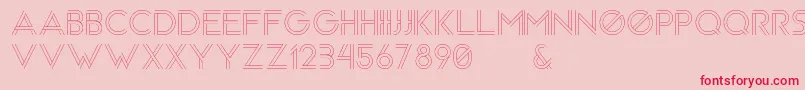 Arenq Font – Red Fonts on Pink Background