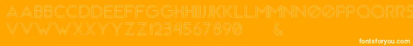 Arenq Font – White Fonts on Orange Background