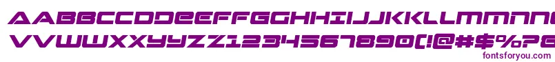 Шрифт Strikelordsemital – фиолетовые шрифты на белом фоне