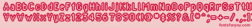 Bliprg Font – Red Fonts on Pink Background