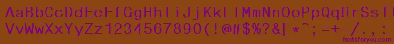 Шрифт FixhelvdlBold – фиолетовые шрифты на коричневом фоне
