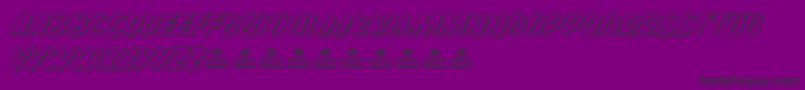 PropagandaSightShadowPersonalUse-Schriftart – Schwarze Schriften auf violettem Hintergrund