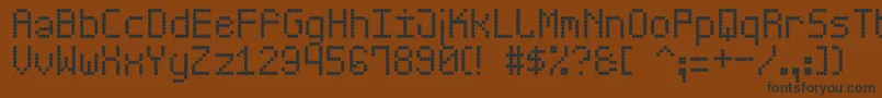 ScoreBoardSt Font – Black Fonts on Brown Background