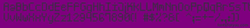 ScoreBoardSt Font – Black Fonts on Purple Background