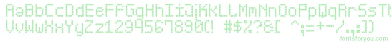 ScoreBoardSt Font – Green Fonts on White Background
