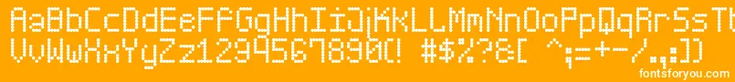 ScoreBoardSt Font – White Fonts on Orange Background