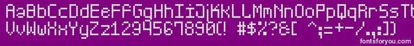 ScoreBoardSt Font – White Fonts on Purple Background