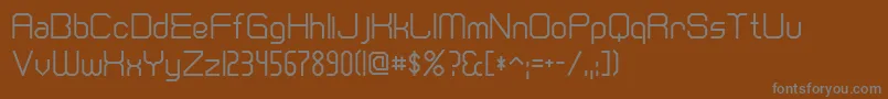 Шрифт Ft21 – серые шрифты на коричневом фоне