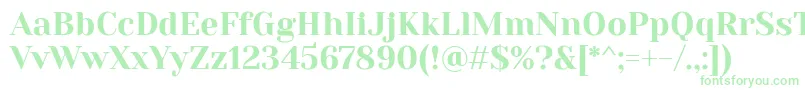 YesevaOne Font – Green Fonts on White Background