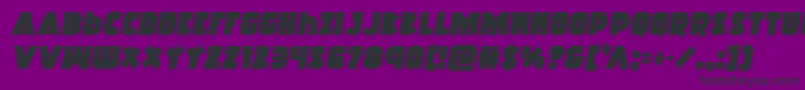 Racketsquadsemital Font – Black Fonts on Purple Background