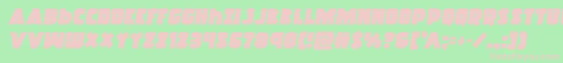 Racketsquadsemital Font – Pink Fonts on Green Background