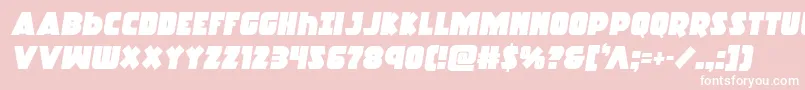 Racketsquadsemital Font – White Fonts on Pink Background