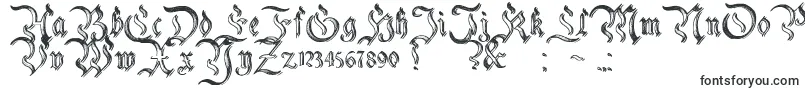 CharterwellNo2-Schriftart – verstümmelte Schriftarten