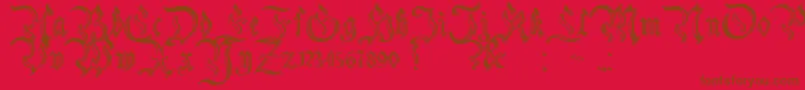 CharterwellNo2 Font – Brown Fonts on Red Background
