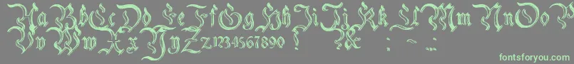 Шрифт CharterwellNo2 – зелёные шрифты на сером фоне