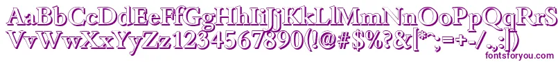 BambergshadowMediumRegular Font – Purple Fonts