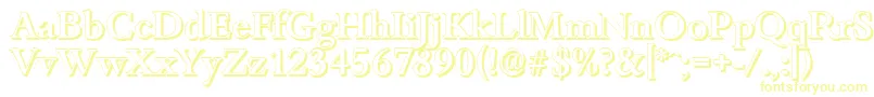 BambergshadowMediumRegular Font – Yellow Fonts