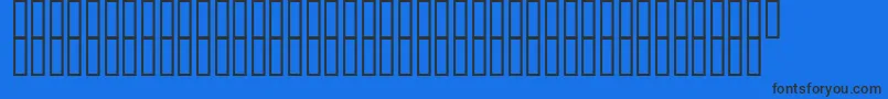20 Font – Black Fonts on Blue Background