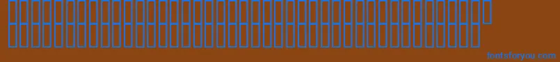 Czcionka 20 – niebieskie czcionki na brązowym tle