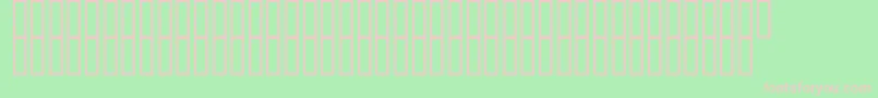 20 Font – Pink Fonts on Green Background