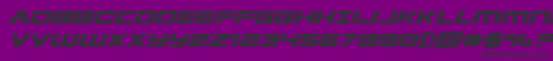Stardusterexpandital Font – Black Fonts on Purple Background