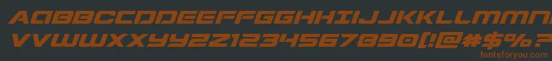 Stardusterexpandital Font – Brown Fonts on Black Background