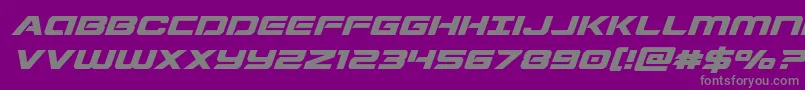 Stardusterexpandital Font – Gray Fonts on Purple Background
