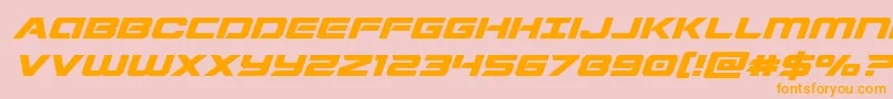 Stardusterexpandital Font – Orange Fonts on Pink Background