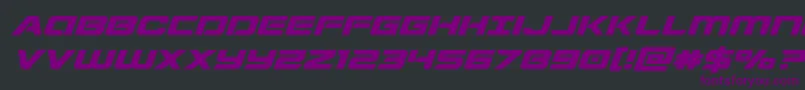 Stardusterexpandital Font – Purple Fonts on Black Background