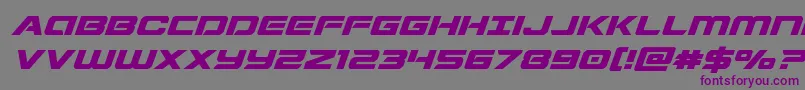 Stardusterexpandital Font – Purple Fonts on Gray Background