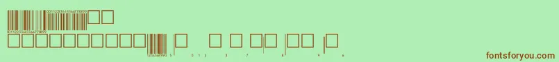 Eanbwrp72ttNormal Font – Brown Fonts on Green Background